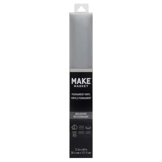 Reflective Silver Permanent Vinyl by Make Market®